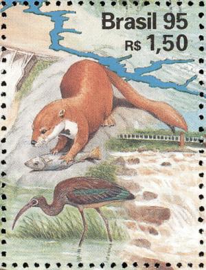 Colnect-2423-255-Giant-Otter-Pteronura-brasiliensis.jpg