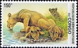Colnect-5492-278-Lioness-and-young-lions.jpg