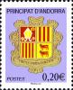 Colnect-627-966-Coat-of-arms-of-AndorraInscript%E2%80%9CPostes%E2%80%9C.jpg