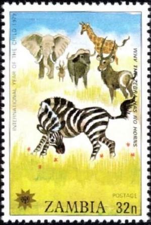 Colnect-3431-227--quot-Why-the-Zebra-has-no-Horns-quot-.jpg