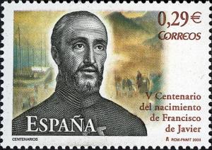 Colnect-581-853-V-Centenary-of-the-birth-of-Francisco-de-Javier.jpg