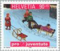 Colnect-141-459-Children-sledging.jpg