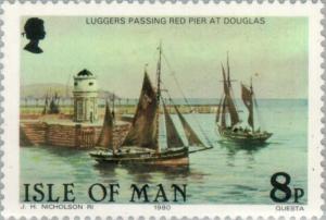 Colnect-124-451-Douglas-Red-Pier-Lighthouse-1796-1930-and-Old-Fishing-Flee.jpg