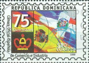 Colnect-3157-763-Spanish-and-Dominican-flags.jpg