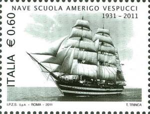 Colnect-1090-074-150th-anniversary-italian-navy_Training-ship-Amerigo-Vespucc.jpg