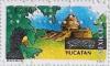 Colnect-1988-621-Observatory-of-Chichen-Itza-Yucatan--Tropical-Bird.jpg