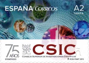 Colnect-3081-929-75th-anniversary-of-CSIC-Superior-Council-of-Scientific-Inv.jpg