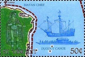 Colnect-5572-220-Mayan-chief-galleon-dugout-canoe.jpg
