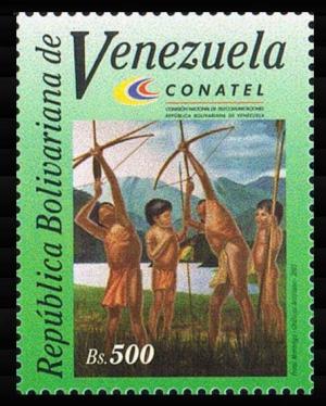 Colnect-4994-163-Amazonian-children-aiming-arrows-skyward.jpg