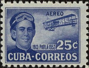 Colnect-3936-077-Agustin-Parla-and-biplane.jpg