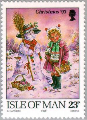 Colnect-124-931-Girl-and-Snowman.jpg