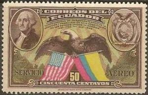 Colnect-2870-812-Washington-portrait-American-bald-eagle-and-flags.jpg