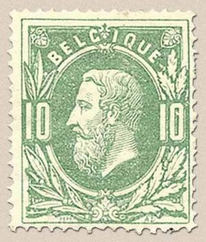 Belgium 10c stamp of 1881 9907 StampData