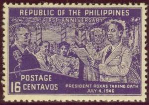 Colnect-2847-574-President-Manuel-A-Roxas-taking-Oath-of-Office.jpg