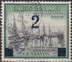 Colnect-1262-335-Cartagena-Harbour-Overprinted.jpg