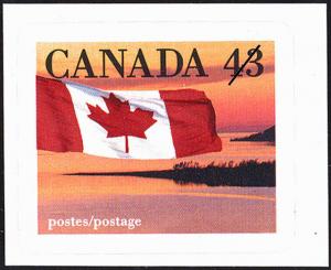 Colnect-595-968-The-Canadian-Flag-over-Lake.jpg