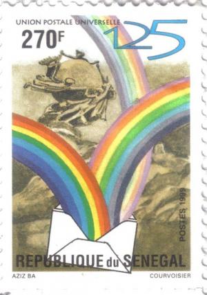 Colnect-1968-929-Letter-with-Rainbow-the-UPU-Memorial-in-Berne.jpg