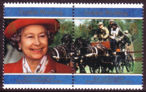 Colnect-1757-325-Queen---Prince-driving-team-of-horses.jpg