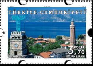 Colnect-4055-782-Yivli-Minare-Camii-and-view-of-Kalei%C3%A7i-area-of-Antalya.jpg