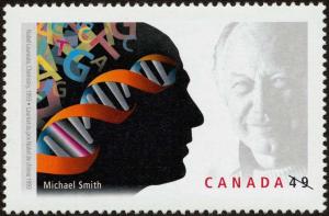 Colnect-576-946-Michael-Smith-Nobel-Laureate-Chemistry-1993.jpg