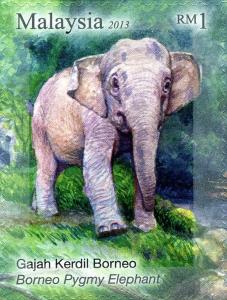 Colnect-2568-045-Borneo-Elephant-Elephas-maximus-borneensis.jpg