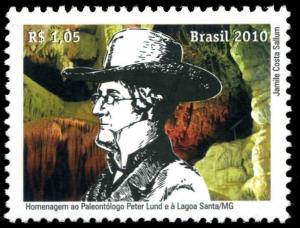Colnect-1534-344-Tribute-to-the-paleontologist-Peter-Lund-and-Lagoa-Santa.jpg