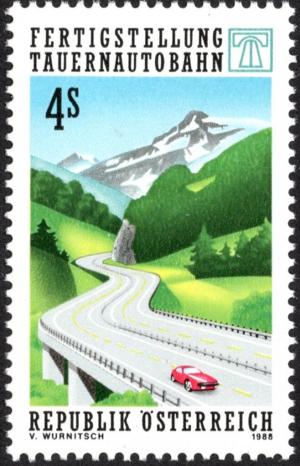 Colnect-5982-621-Completion-of-the-Tauern-Motorway.jpg