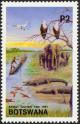 Colnect-1976-310-African-Elephant-Loxodonta-africana-Cocodiles-Waterfowl.jpg