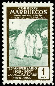 Colnect-1635-882-25Th-anniversary-of-the-first-Moroccan-stampMoras.jpg