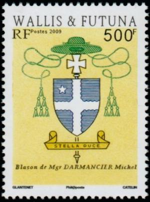 Colnect-902-339-Coat-of-arms-of-Bishop-Michel-Darmancier.jpg