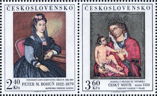 Colnect-5737-194-Ilona-Kubinyiova-P-Bohun-Virgin-and-Child-Veveri-Madonna.jpg