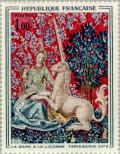 Colnect-144-457-Fragments-of-the-tapestry--The-Lady-and-the-Unicorn-.jpg