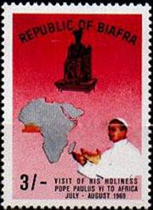 Colnect-5441-246-St-Peter--Pope-Paul-VI-and-map-of-Africa.jpg