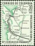 Colnect-1139-294-Map-of-Pan-American-Highway-through-Colombia.jpg