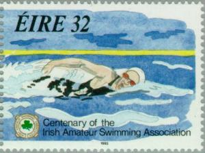 Colnect-129-157-Centenary-of-the-Irish-Amateur-Swimming-Association.jpg