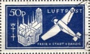 Colnect-6139-636-The-church-of-Marie-and-aircraft-of-Junkers-W33.jpg