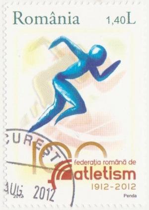 Colnect-1340-661-100-Years---Romanian-Athletic-Federation.jpg