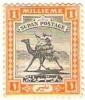 Colnect-481-167-Postman-with-Dromedary-Camelus-dromedarius.jpg