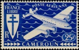 Colnect-786-167-Avion-et-croix-de-Lorraine-Plane-and-cross-of-Lorraine.jpg