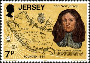 Colnect-5965-424-Sir-George-Carteret-and-Map-of-New-Jersey.jpg