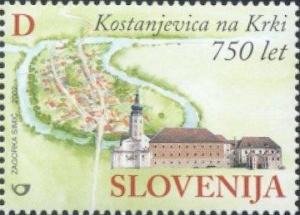 Colnect-699-043--750TH-ANNIVERSARY-OF-KOSTANJEVICA-ON-THE-KRKA.jpg