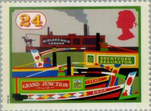 Colnect-122-904-Midland-Maid-and-other-Narrow-Boats-Grand-Junction-Canal.jpg
