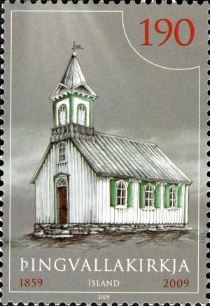Colnect-5950-639-Thingvellir-Church-150th-Anniversary.jpg