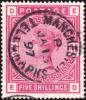 British_five_shilling_postage_stamp_used_telegraphically_Manchester_1897.JPG