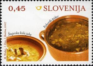 Colnect-715-079-Gastronomy---Stajerska-Sour-Soup-Pohorski-Pisker-Stew.jpg