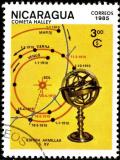 Colnect-1483-856-Armillary-sphere-and-1910-trajectory.jpg