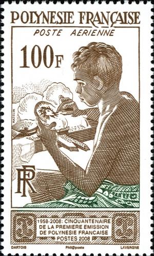 Colnect-3107-584-50th-Ann-of-the-First-Stamp-issue-in-French-Polynesia.jpg