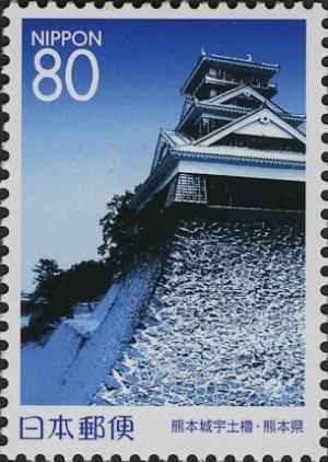 Colnect-3998-963-Kumamoto-Castle-in-Winter---Uto-Turret.jpg