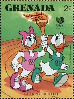 Colnect-5703-559-Donald-and-Daisy-Duck-carrying-Olympic-torch.jpg