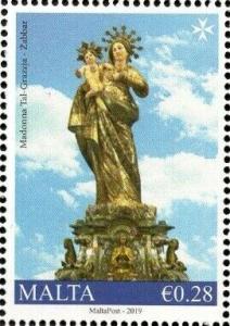 Colnect-6015-697-Zabbar---Statue-of-Our-Lady-of-Grace.jpg